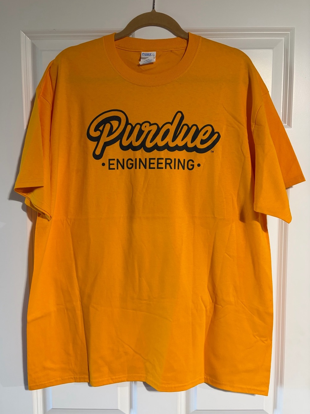 Purdue Engineering T-Shirt Yellow Gold College University Graphic Tee Men’s XL